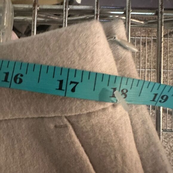 Eileen Fisher $228 Boiled Wool Jersey Pleated Wide-Leg Pant in Chalk size XL - Picture 7 of 7